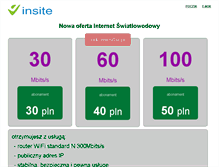Tablet Screenshot of insite.pl